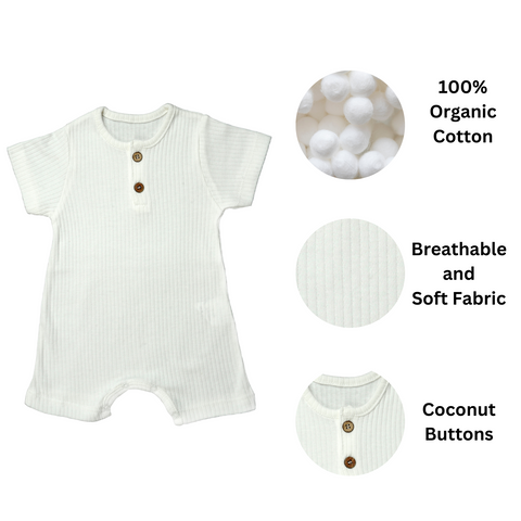Ecru Short Jumpsuit