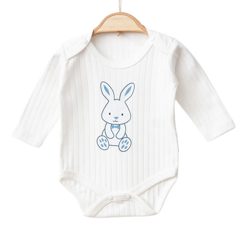 Blue Rabbit Printed Top&Bottom Set
