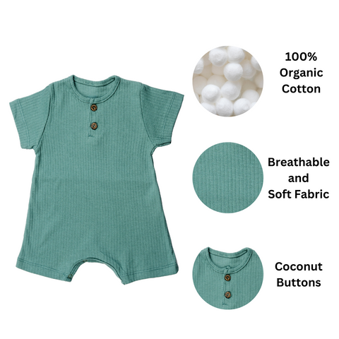 Green Newborn Baby Romper