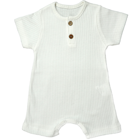 Off-White Newborn Baby Romper