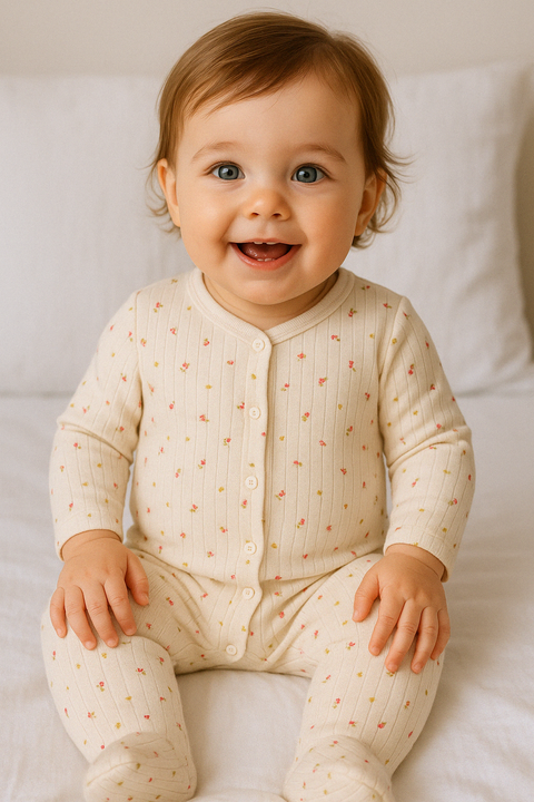Tulips Patterned Romper