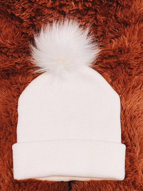 Single Pom Pom Baby/Kid's Beanie Hat (Wholesale)